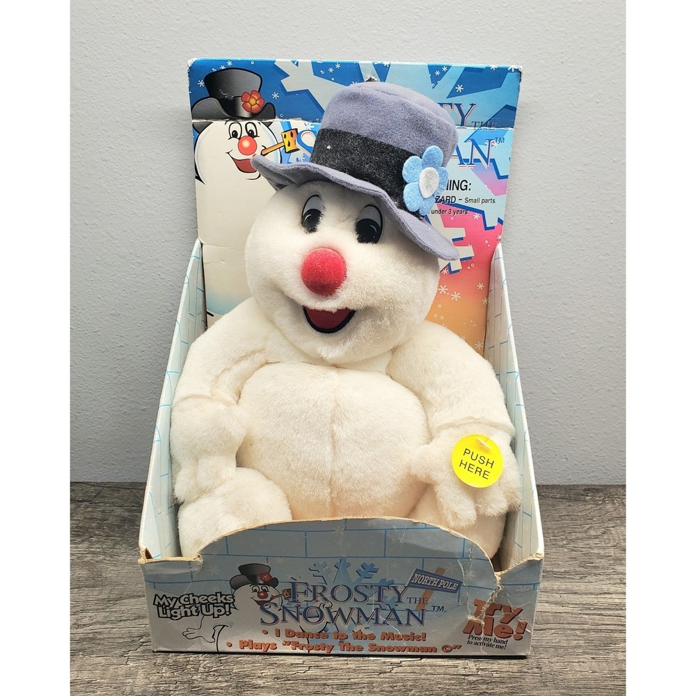 Vintage Gemmy Frosty The Snowman Singing Original‎ Box 1998 Sings Dances NIB